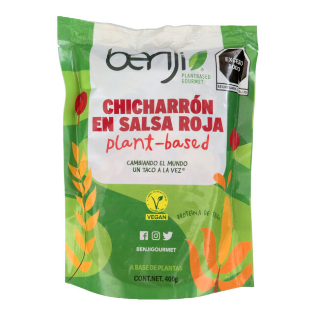 Chicharrón salsa roja